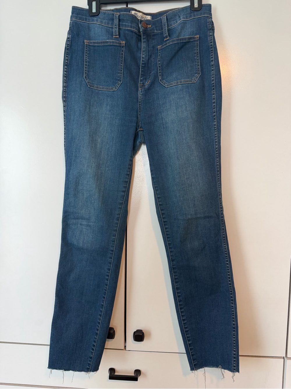 Madewell high rise sailor Jeans in Medium Blue Denim - Picture 2 of 4